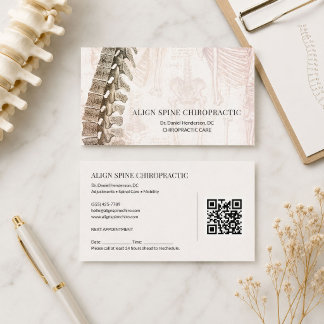 Vintage Chiropractic Appointment Reminder Card