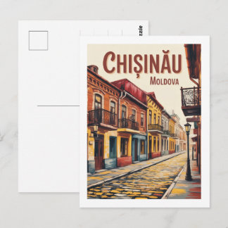 Vintage Chișinău moldova travel souvenirs & gifts Postcard