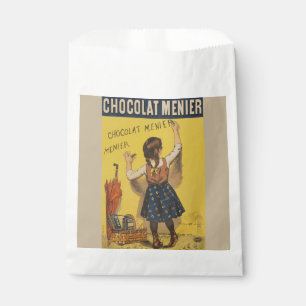 Vintage Chocolat Menier French Poster Bouisset Art Favour Bags