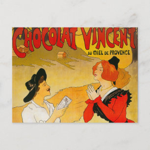 Vintage Chocolat Vincent Ad Postcard