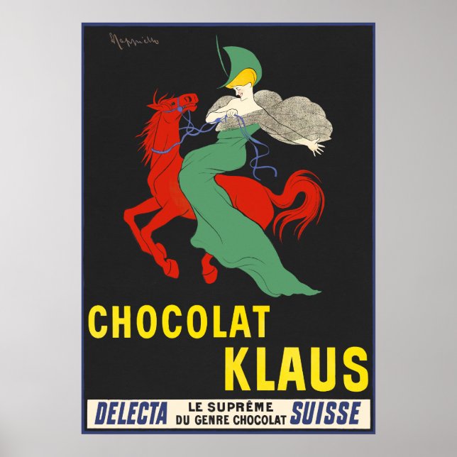 Vintage Chocolate Advertisement Poster (Front)