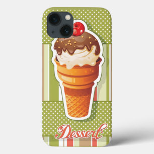 Vintage Chocolate ice cream iPhone 13 Case