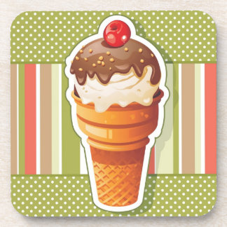 Vintage Chocolate ice cream Coaster