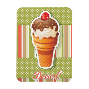 Vintage Chocolate ice cream Magnet