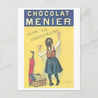 Vintage Chocolate Menier Ad Postcard