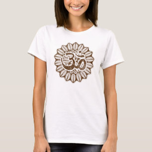 Vintage chocolate Om T-Shirt