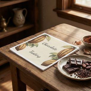 Vintage Chocolate Tasting Event Decor Napkin