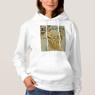 Vintage chocolate waffle ice cream cone hoodie
