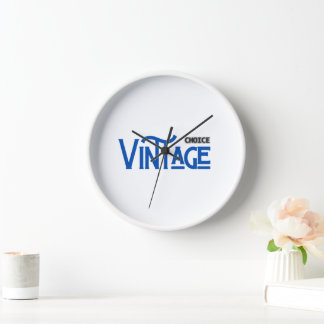 Vintage Choice Typography Clock