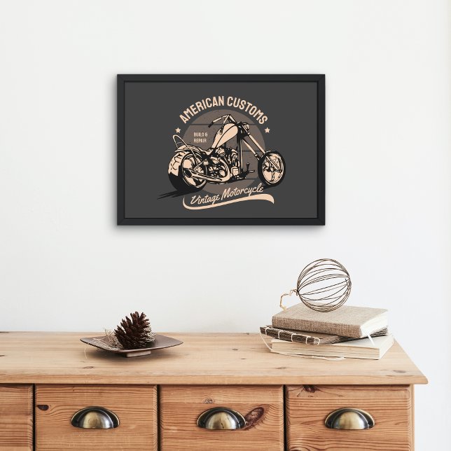 Vintage Chopper Logo Poster (Creator Uploaded)
