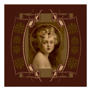 Vintage Christ Child Jesus The Light of the World Poster