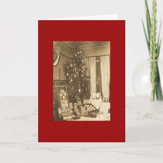 Vintage Christmas 1906 Holiday Card (Front)