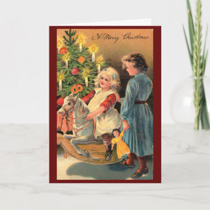 Vintage Christmas 1940s Retro Custom Card