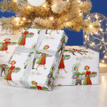 Vintage Christmas 1950's Couple Merry Christmas Wrapping Paper<br><div class="desc">Vintage Christmas 1950's Couple.  Merry Christmas greeting.</div>