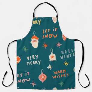 Vintage Christmas 2020: Ornamental Pattern Apron