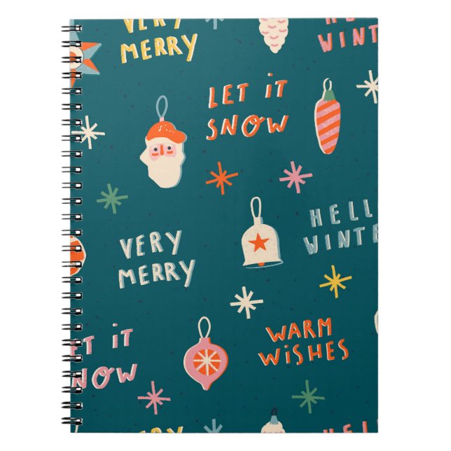 Vintage Christmas 2020: Ornamental Pattern Notebook (Front)