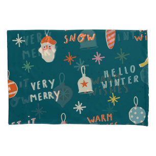 Vintage Christmas 2020: Ornamental Pattern Pillowcase