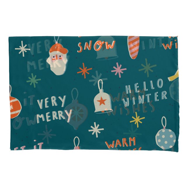 Vintage Christmas 2020: Ornamental Pattern Pillowcase (Front)