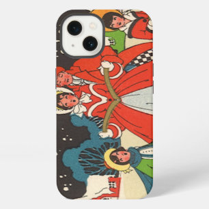 Vintage Christmas, a Family Singing Music Carols iPhone 13 Case