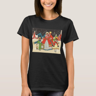 Vintage Christmas, a Family Singing Music Carols T-Shirt