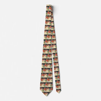 Vintage Christmas, a Family Singing Music Carols Tie