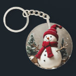 Vintage Christmas - Acrylic Circular Keychain<br><div class="desc">Vintage Christmas - Acrylic Circular Keychain
Design 02
A perfect little gift!</div>