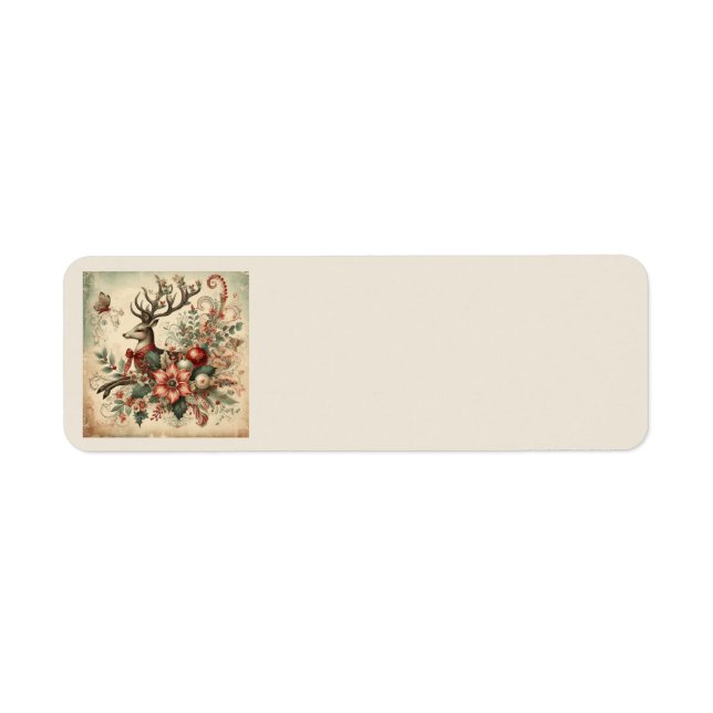 Vintage Christmas Address Labels (Front)
