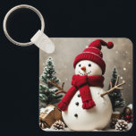 Vintage Christmas - Aluminium Square Keychain<br><div class="desc">Vintage Christmas - Aluminium Square Ornament
Design 02
A perfect little gift!</div>