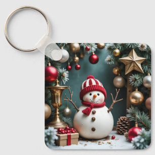 Vintage Christmas - Aluminum Keychain