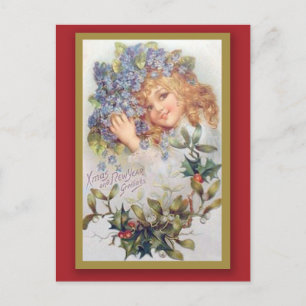 Vintage Christmas and New Year Greeting Card