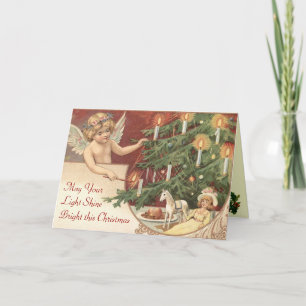 Vintage Christmas Angel Card