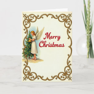 Vintage Christmas Angel Card