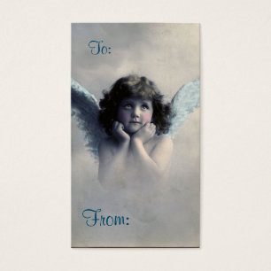 Vintage Christmas Angel gift card