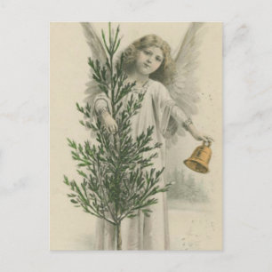 Vintage Christmas Angel Holiday Postcard