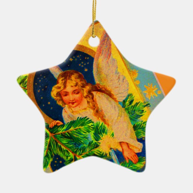 Vintage Christmas Angel Ornament (Front)