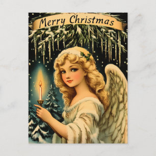 Vintage Christmas Angel Postcard