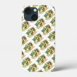 Vintage Christmas, Angelic Victorian Angels iPhone 13 Mini Case