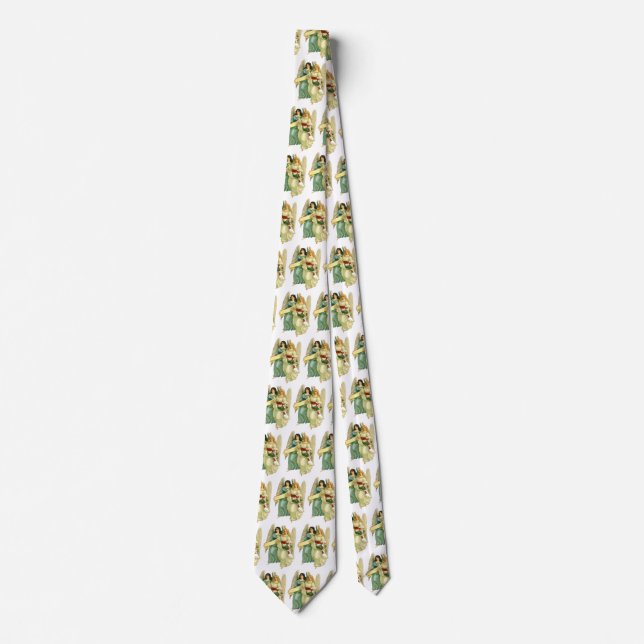 Vintage Christmas, Angelic Victorian Angels Tie (Front)