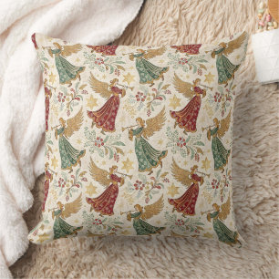Vintage Christmas Angels Cushion