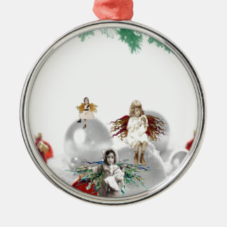 vintage christmas angels metal tree decoration