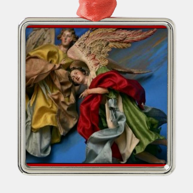 Vintage Christmas Angels Ornament (Front)