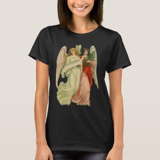 Vintage Christmas, Antique Victorian Angel Die Cut T-Shirt
