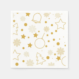 Vintage Christmas Art Plant Art One Little Christm Napkin