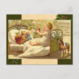 Vintage Christmas Baby Postcard
