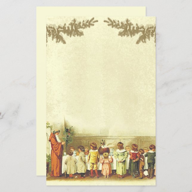 Vintage Christmas beige people (Front/Back)