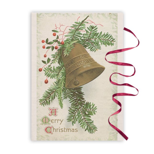 Vintage Christmas Bell (Evergreen) Tissue Paper (Creator Uploaded)