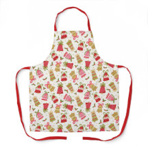Vintage Christmas Bells Apron
