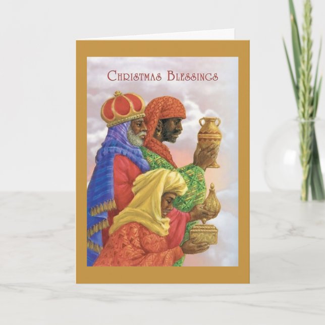 Vintage Christmas Blessings, Card (Front)
