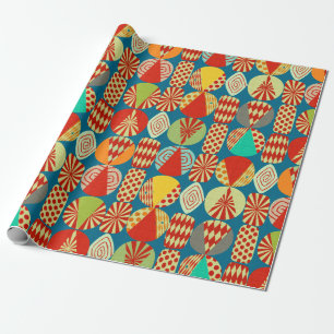 Vintage Christmas (blue) Wrapping Paper
