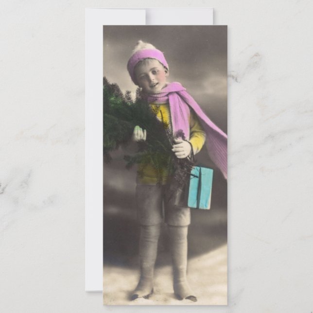 Vintage Christmas Boy (Front)